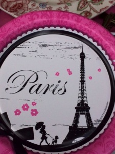 Paris Party plate